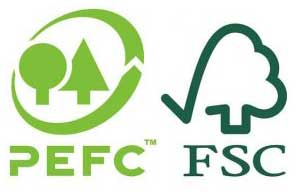 Logo des labels PEFC et FSC