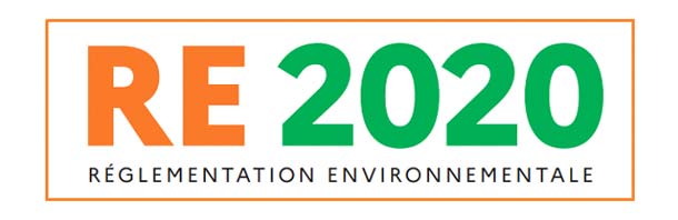 Logo RE 2020 réglementation environnementale